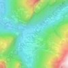 Mappa topografica Les Faux, altitudine, rilievo