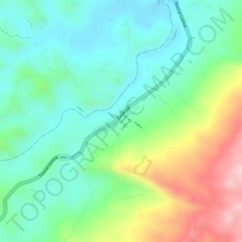 Mappa topografica Olival, altitudine, rilievo