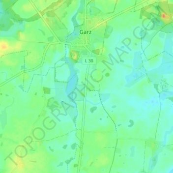 Mappa topografica Wendorf, altitudine, rilievo