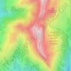 Mappa topografica Les Gorges, altitudine, rilievo