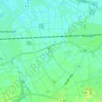Mappa topografica Weilerhöfe, altitudine, rilievo