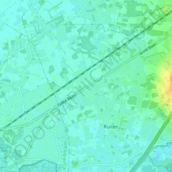 Mappa topografica Heiken, altitudine, rilievo