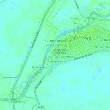 Mappa topografica LAS LAURITAS, altitudine, rilievo