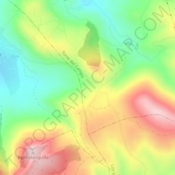 Mappa topografica Puerto, altitudine, rilievo