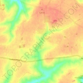 Mappa topografica Kelstern, altitudine, rilievo