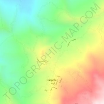 Mappa topografica La Plata, altitudine, rilievo