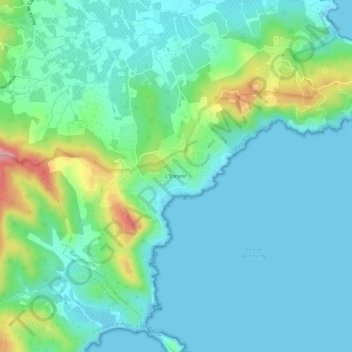 Mappa topografica L'Escalet, altitudine, rilievo