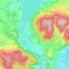 Mappa topografica Louisias, altitudine, rilievo