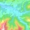 Mappa topografica Coume de la Belle, altitudine, rilievo