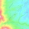 Mappa topografica Vecciano, altitudine, rilievo