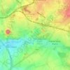 Mappa topografica Fond Coppée, altitudine, rilievo