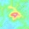 Mappa topografica Conical Hill, altitudine, rilievo