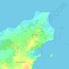 Mappa topografica Positra, altitudine, rilievo