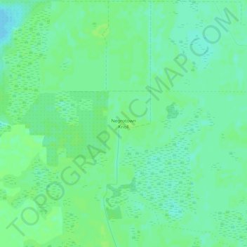 Mappa topografica Negrotown Knoll, altitudine, rilievo