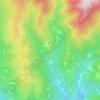 Mappa topografica Modine, altitudine, rilievo
