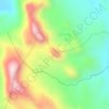 Mappa topografica Pico médio dos três irmãos, altitudine, rilievo