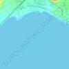Mappa topografica Pujada Bay, altitudine, rilievo
