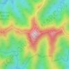 Mappa topografica Scotchman Peak, altitudine, rilievo