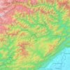 Mappa topografica Lower Subansiri, altitudine, rilievo