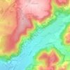 Mappa topografica Le Moncel, altitudine, rilievo
