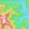 Mappa topografica Alteyrac, altitudine, rilievo