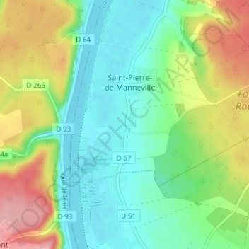 Mappa topografica La Marguerite, altitudine, rilievo