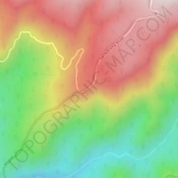 Mappa topografica Bennison Lookout, altitudine, rilievo