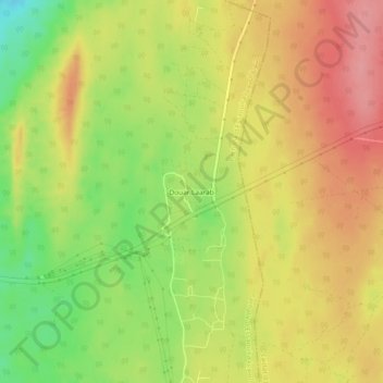 Mappa topografica Douar Laarab, altitudine, rilievo