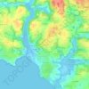 Mappa topografica Le Cruguel, altitudine, rilievo