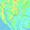 Mappa topografica Kadachira, altitudine, rilievo
