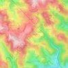 Mappa topografica Rechagny, altitudine, rilievo