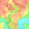 Mappa topografica Vilquier, altitudine, rilievo
