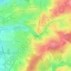 Mappa topografica Saint-Léger, altitudine, rilievo
