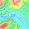 Mappa topografica Gessenay, altitudine, rilievo