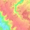 Mappa topografica Rigourdaine, altitudine, rilievo