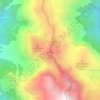 Mappa topografica Monte Jurin, altitudine, rilievo