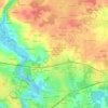 Mappa topografica Lann Guerban, altitudine, rilievo