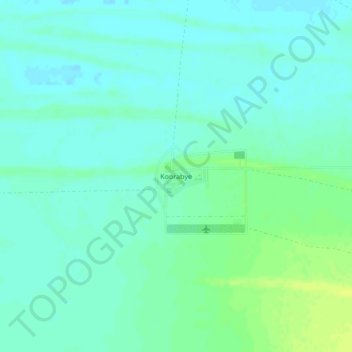 Mappa topografica Koorabye, altitudine, rilievo