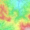 Mappa topografica Rossone, altitudine, rilievo