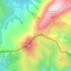Mappa topografica Mehatseko Lepoa, altitudine, rilievo