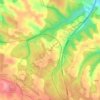 Mappa topografica Le Pech, altitudine, rilievo