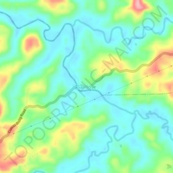 Mappa topografica San Jose, altitudine, rilievo