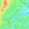 Mappa topografica Loudoun Valley Estates, altitudine, rilievo