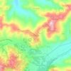 Mappa topografica Collina Nuova, altitudine, rilievo