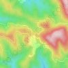 Mappa topografica Col de Fourtou, altitudine, rilievo