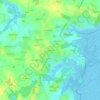 Mappa topografica Le Brunet, altitudine, rilievo