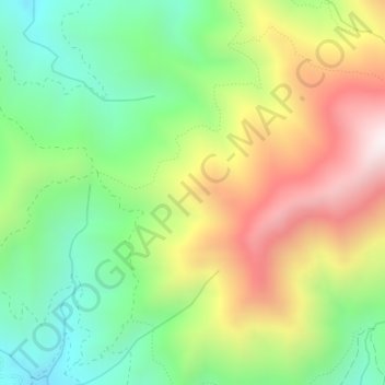 Mappa topografica Madrid, altitudine, rilievo