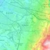 Mappa topografica Poynton, altitudine, rilievo