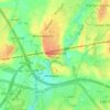 Mappa topografica Winterbourne Down, altitudine, rilievo