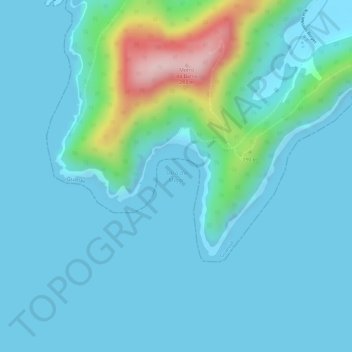Mappa topografica Saco do Major, altitudine, rilievo